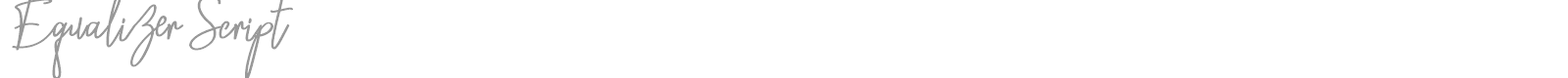Equalizer Script font preview